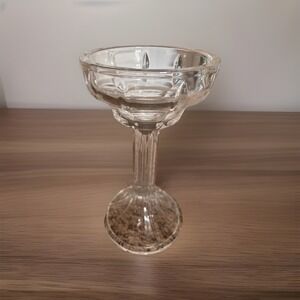 Shannon crystal Glass Candlestick Candle Holder 10" High Heavy